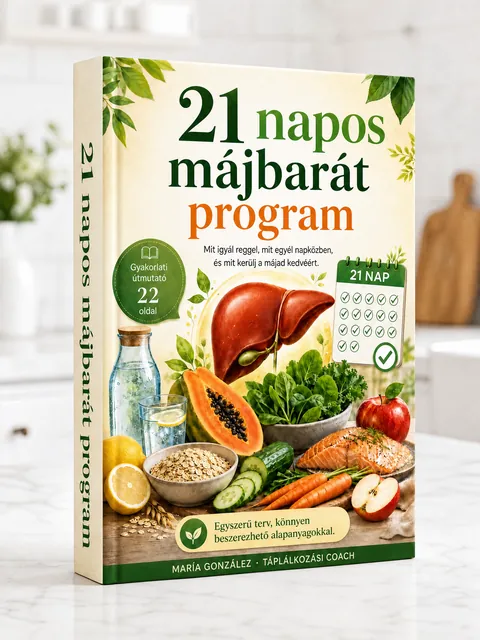 A 21 napos májbarát program borítója